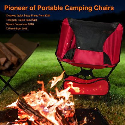 Ultralight Folding Backpack Chair, 4th Gen Compact Design