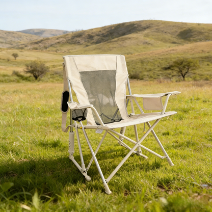 Oversized Rocking Chair, 350lbs Capacity, Breathable Design (Includes Free Table)