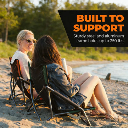 Portable Folding Chair, Your All-in-One Outdoor Seat, Easy to Pack & Go