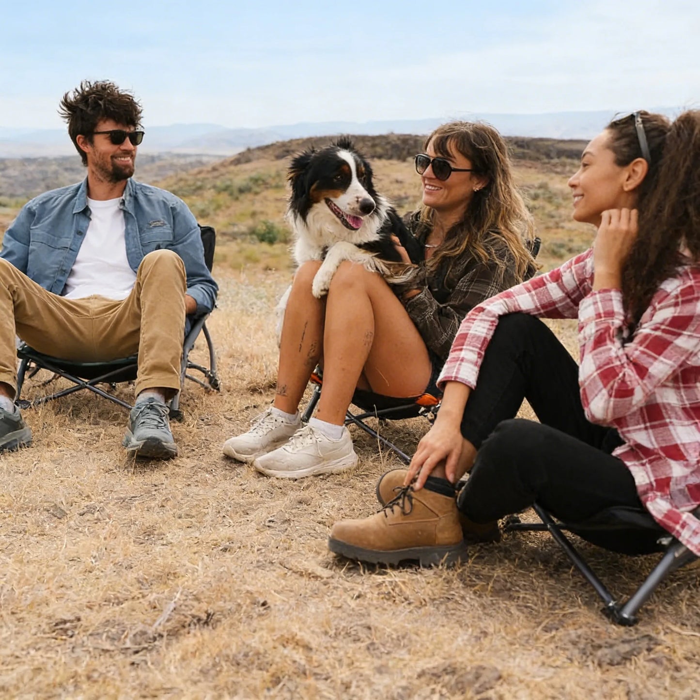 Portable Folding Chair, Your All-in-One Outdoor Seat, Easy to Pack & Go