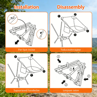 Ultralight Folding Backpack Chair, 4th Gen Compact Design